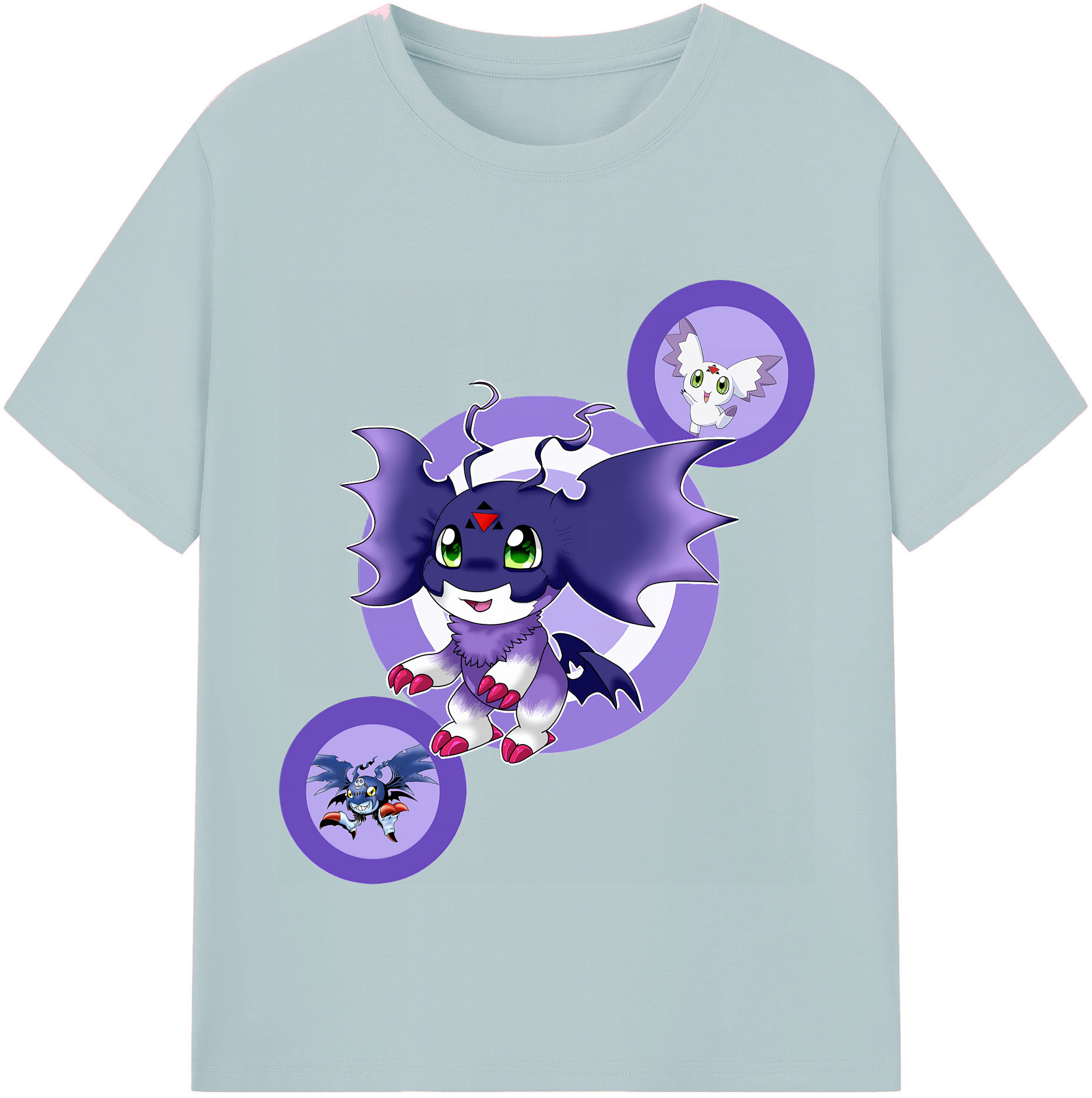 （画像用） Digimon デジタルモンスター/デジモン 綿100％半袖Tシャツ（フロントプリント）